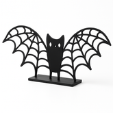 Bewitching Bat Metal Tabletop Sign